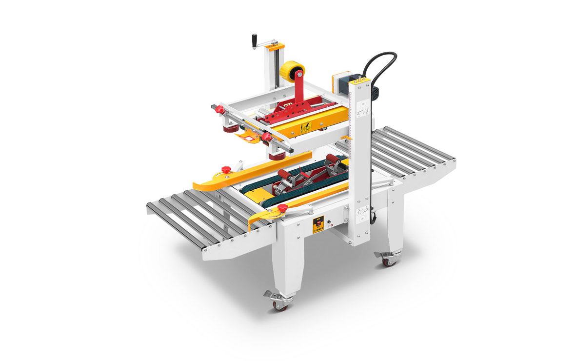 JS-FX500C 上下(xià)驅動手動(dong)折蓋膠帶(dài)封箱機
